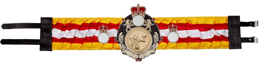 QUEENSBURY FEMALE BOXING SILK CHAMPIONSHIP BELT - QUEEN/B/FEMBOXG/SILK - AVAILABLE IN 6 COLOURS